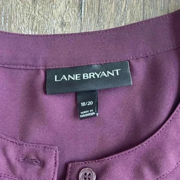Lane Bryant Purple Blouse size 18 - Picture 4 of 6